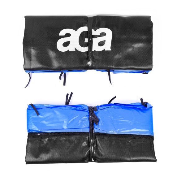 Husă de protecție pentru arcuri de trambulină dreptunghiulară 122 x 183 cm - AGA MRRC0406SC-BLUE - albastru