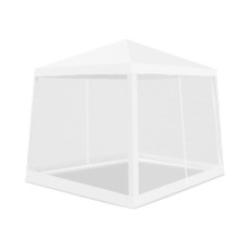 Kerti pavilon szúnyoghálóval 2,4 x 3 m AGA DS7009-WHITE - fehér - 