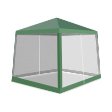 Kerti pavilon szúnyoghálóval 2,4 x 3 m AGA DS7009-GREEN - zöld - 