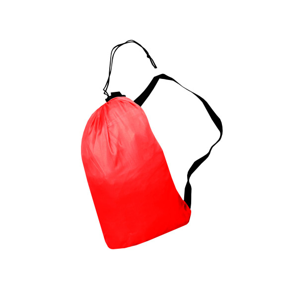 Felfújható ágy LAZY BAG 230x70 cm AGA DS442-RED - Fekete/Piros