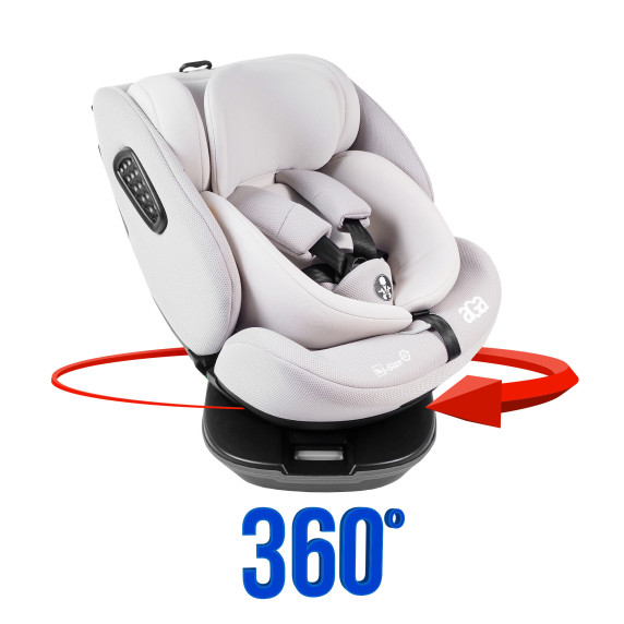 Autosedačka i-Size 360° 0-36 kg AGA DS1811-WARMGREY - svetlosivá