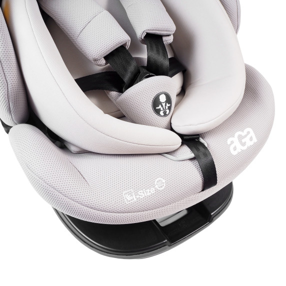 Autosedačka i-Size 360° 0-36 kg AGA DS1811-WARMGREY - svetlosivá