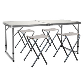 Kempingový skladací set AGA MR4100-BEIGE - béžový - 