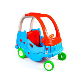 Autó formájú lábbal hajtós jármű AGA DS3902-BLU-RE - Kék/piros - 
