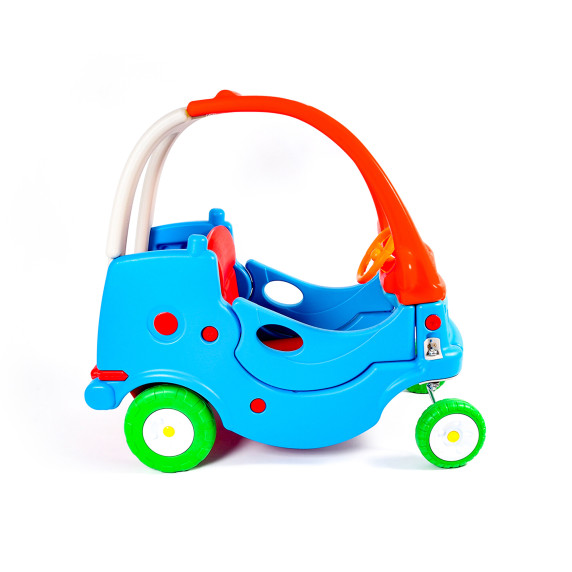 Autó formájú lábbal hajtós jármű AGA DS3902-BLU-RE - Kék/piros
