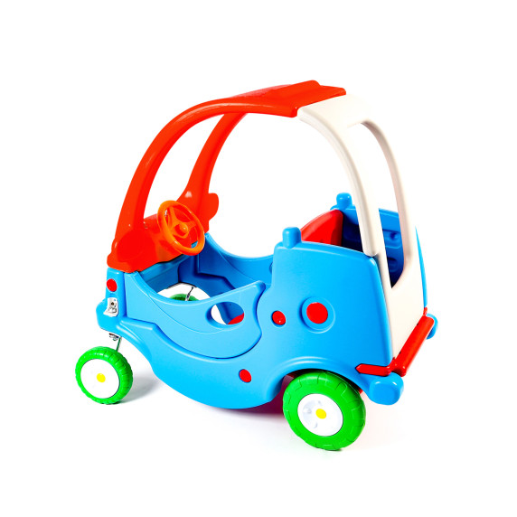 Autó formájú lábbal hajtós jármű AGA DS3902-BLU-RE - Kék/piros