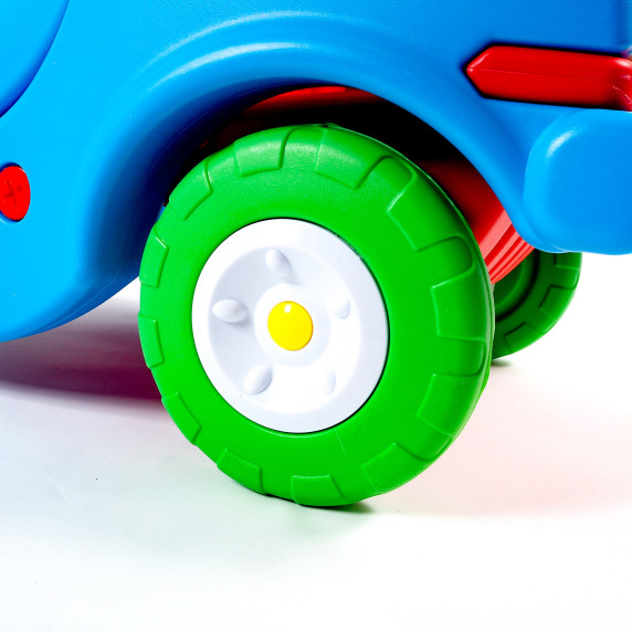 Autó formájú lábbal hajtós jármű AGA DS3902-BLU-RE - Kék/piros