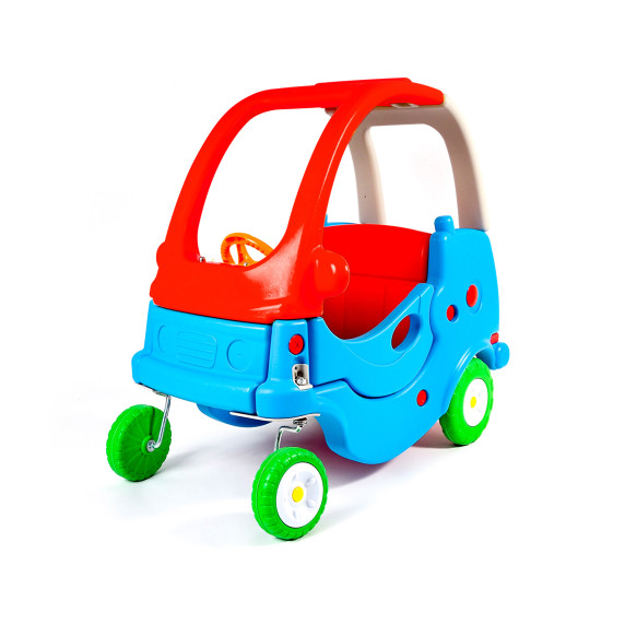 Autó formájú lábbal hajtós jármű AGA DS3902-BLU-RE - Kék/piros