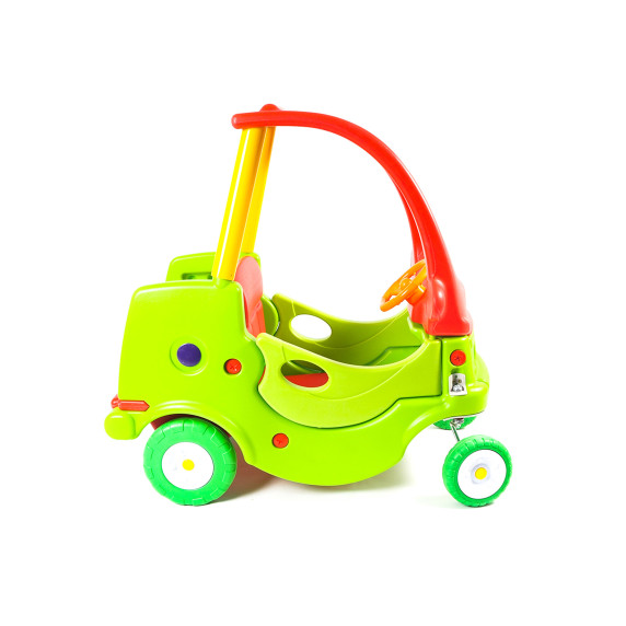 Autó formájú lábbal hajtós jármű AGA DS3902-GRN-RE - Zöld/piros