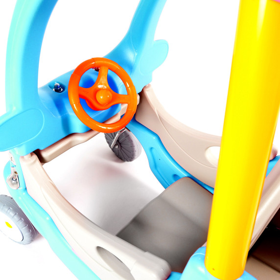 Autó formájú lábbal hajtós jármű AGA DS3903-MIN - Kék