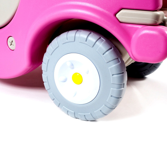 Autó formájú lábbal hajtós jármű AGA DS3903-PI - Rózsaszín