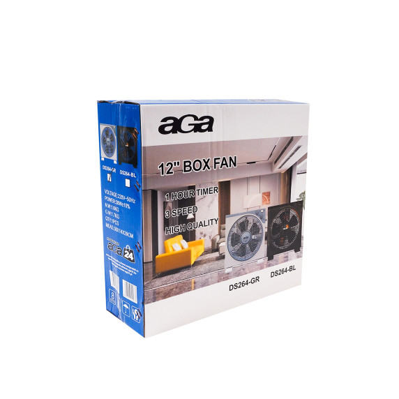 Padlóventilátor 30 cm AGA DS264-GR - szürke