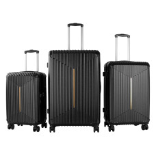 Bőrönd szett AGA Travel MR4666 - Black - fekete - 