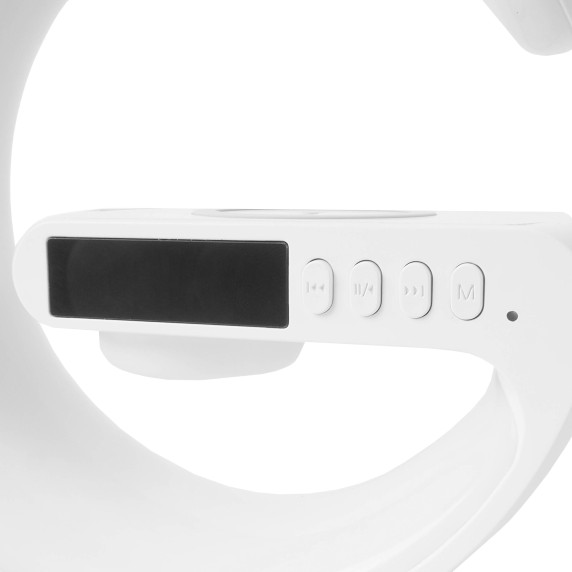 RGB LED lámpa 5 az 1-ben Aga vezeték nélküli töltővel - fehér
