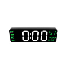 Ceas digital  cu alarmă -  AGA DS5114-WH-GRE - Verde - 