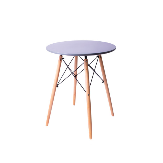 Masă rotundă stil scandinav - 60 cm - AGA MR2030 - Gri