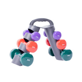 Stojan s aerobic činkami 12 kg AGA DS685 - 