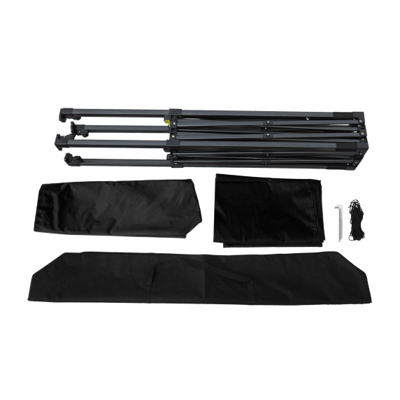 Pavilion grădină - AGA MR1601-black - 3 x 3 m negru