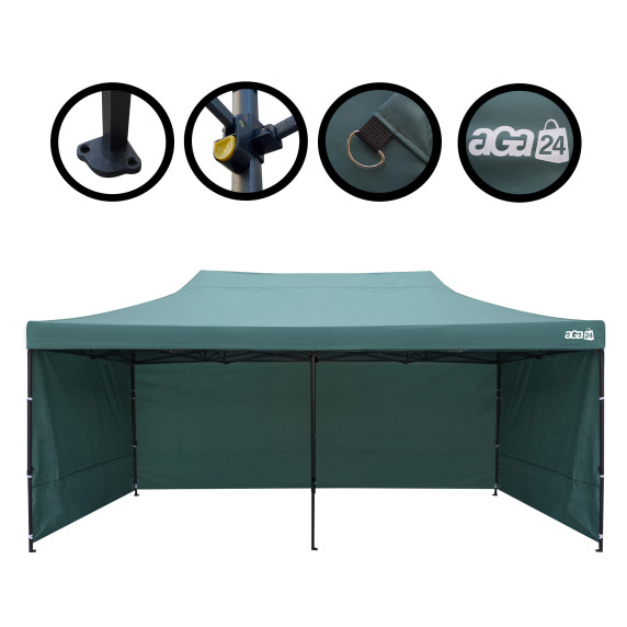 Predajný stánok 3x6 m AGA MR1603-green - zelený