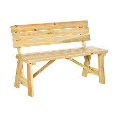 Drevená záhradná lavica 116x56x80 cm AGA DSA7511/84B-844ND - prírodná - 