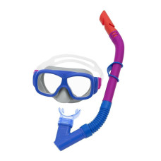 Set de scufundări Bestway, mască și snorkel - albastru/violet - 