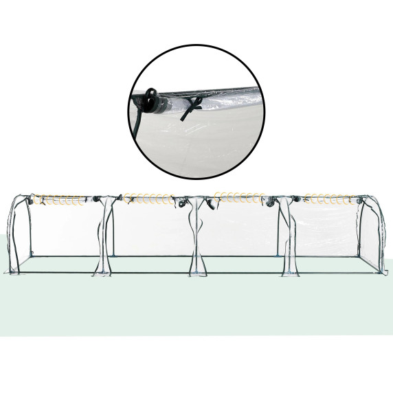 Záhradný fóliovník 395x100x80 cm AGA DSA2317/845-234V03CR