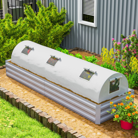 Záhradný fóliovník 300x80x45 cm AGA DSA2322/845-769V01WT - transparentný