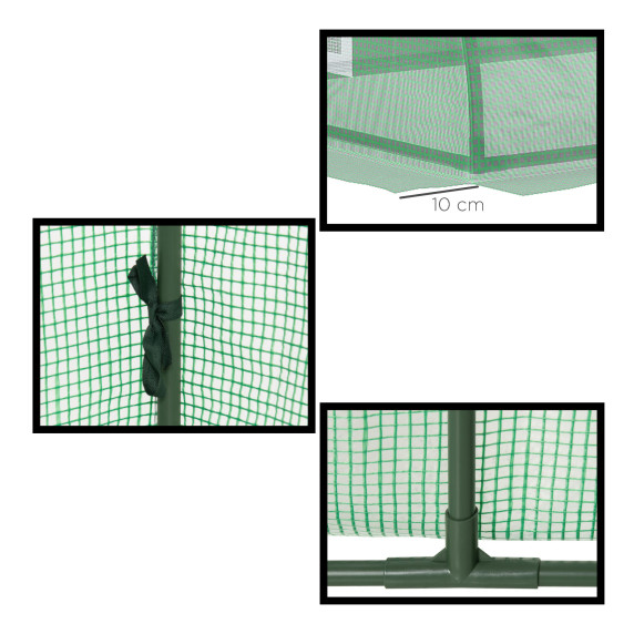Záhradný fóliovník 300x80x45 cm AGA DSA2325/845-769V01GN - zelený