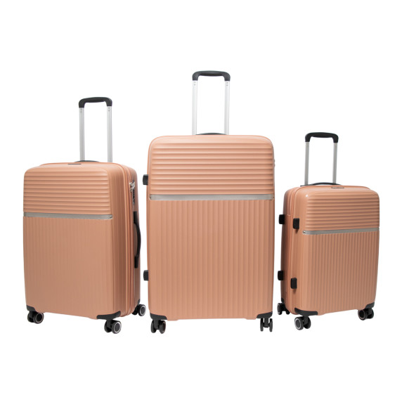 Bőrönd szett AGA Travel MR4679 - Cinnamon - Bézs (fahéj)