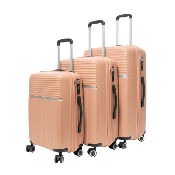 Bőrönd szett AGA Travel MR4679 - Cinnamon - Bézs (fahéj)