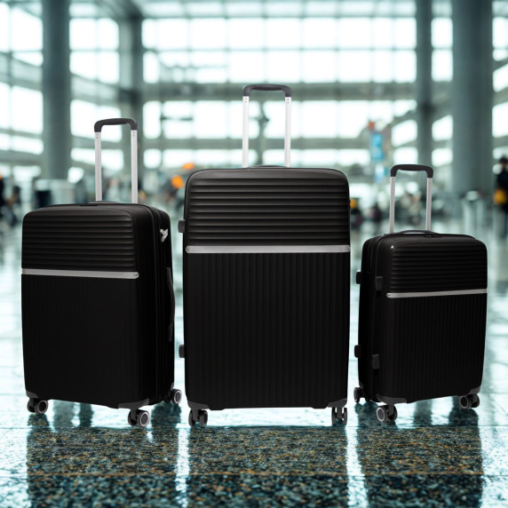Set troler de călătorie Aga Travel MR4679- Negru