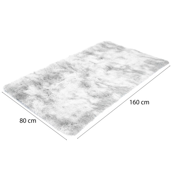 Koberec 80x160 cm AGA B0CMWWLXN5/X001WILDI5 - sivý