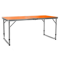 Masă pliabilă de camping  120x60x54/60/70 cm -  AGA MR2021-ORANGE - portocalie - 