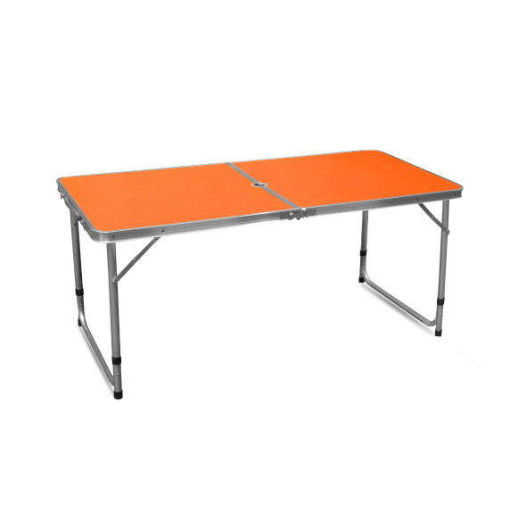 Masă pliabilă de camping  120x60x54/60/70 cm -  AGA MR2021-ORANGE - portocalie
