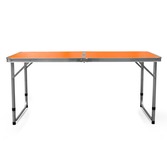 Masă pliabilă de camping  120x60x54/60/70 cm -  AGA MR2021-ORANGE - portocalie