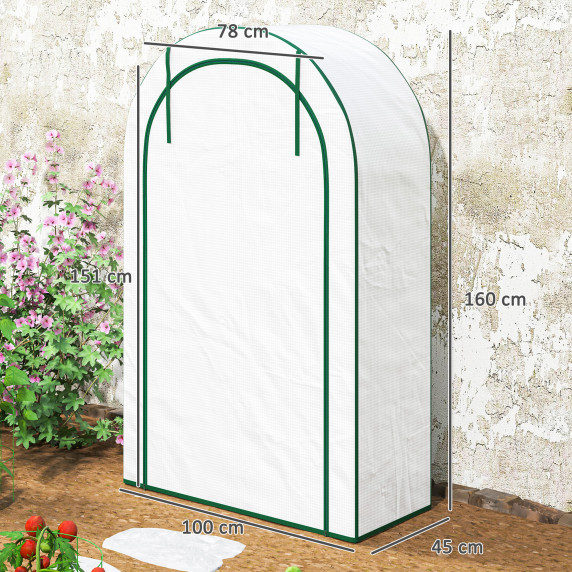 Kerti fóliasátor 100x45x160 cm AGA DSA2332/84H-222V00WT