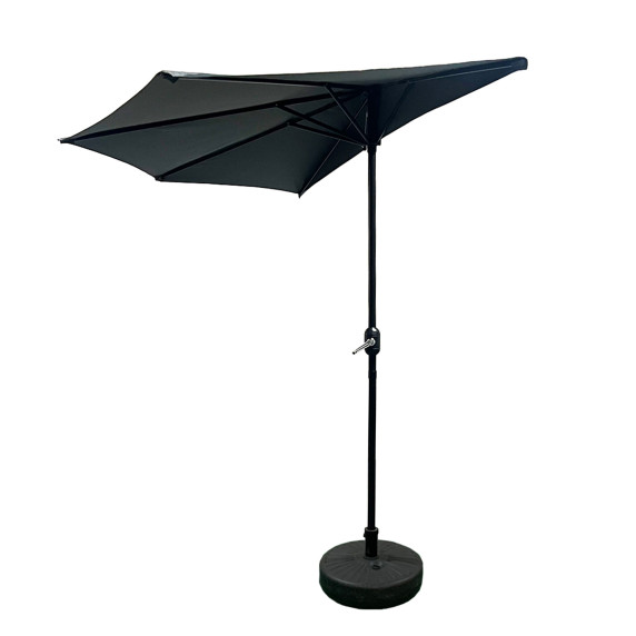 Félkör alakú napernyő CLASSIC 270 cm AGA MR2051-Dark Grey - sötétszürke