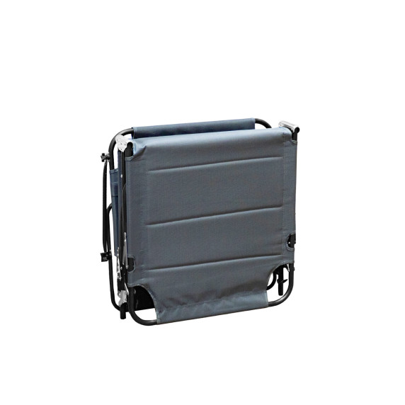 Șezlong pliabil de grădină cu copertină - AGA MR4260-Gray- XXL gri
