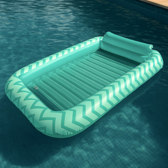 Șezlong gonflabil 180x122x24 cm - AGA 613-402174 - Verde