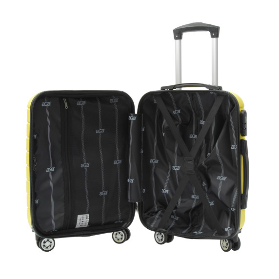 Bőrönd AGA Travel MR4690-Yellow - sárga