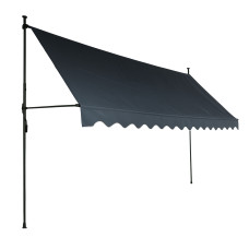 Marchiză telescopică 350x120 cm - AGA DS583-GRY  – Gri - 