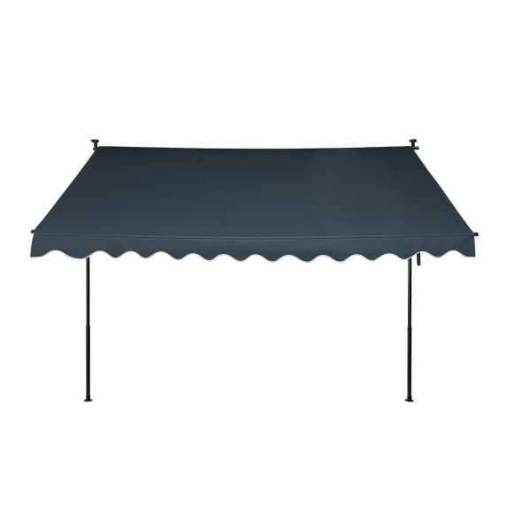 Marchiză telescopică 350x120 cm - AGA DS583-GRY  – Gri