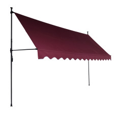 Teleszkópos napellenző 350x120 cm AGA DS583-BUR - Burgundi - 