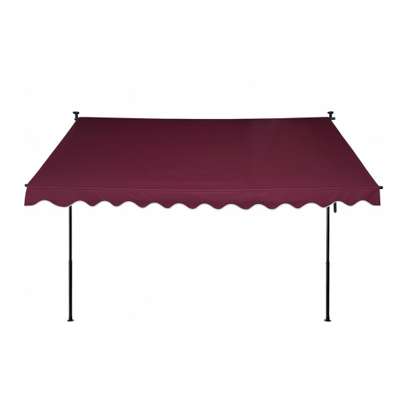 Teleszkópos napellenző 350x120 cm AGA DS583-BUR - Burgundi