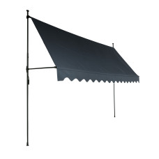 Teleszkópos napellenző 300x120 cm AGA DS582-GRY - Szürke - 