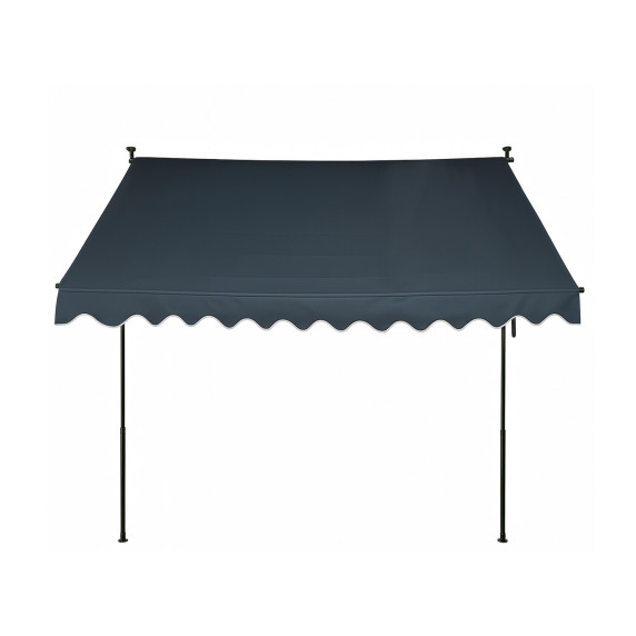 Teleszkópos napellenző 300x120 cm AGA DS582-GRY - Szürke