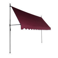 Teleszkópos napellenző 300x120 cm AGA DS582-BUR - Burgundi - 