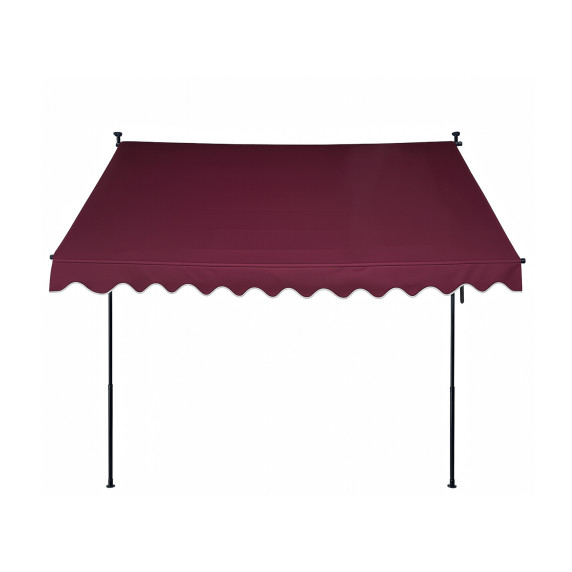 Teleszkópos napellenző 300x120 cm AGA DS582-BUR - Burgundi