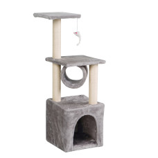 Macska kaparófa 30x30x90 cm AGA DS346 - Szürke - 