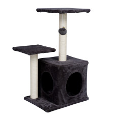 Macska kaparófa 30x45x70 cm AGA DS347-BLACK - Fekete - 
